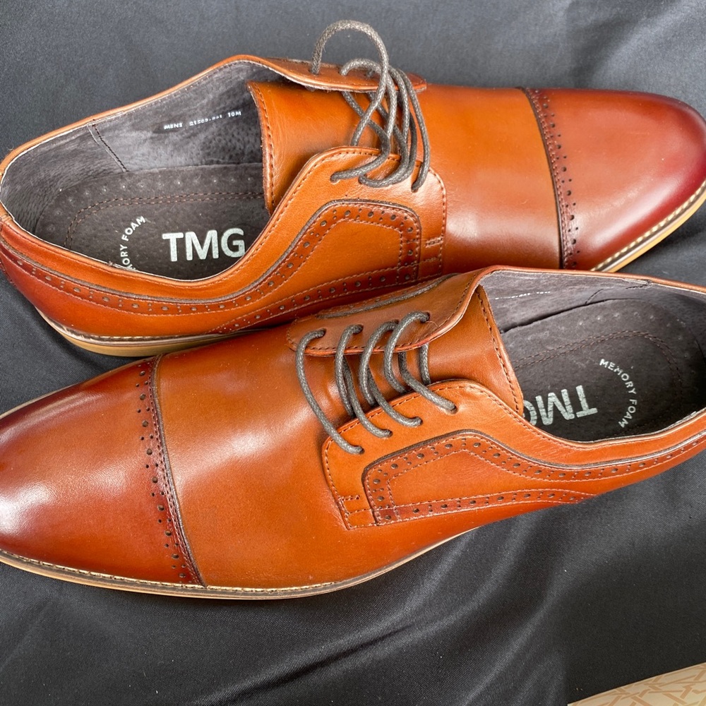 Men’s Oxford Single Leather Sole Dress Shoes